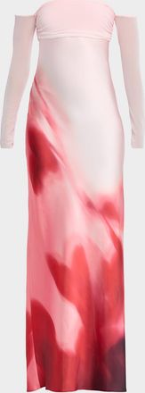 Significant Other Brianna Off-The-Shoulder Maxi Dress
