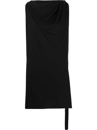 Rick Owens Gedrapeerde tuniek - Zwart