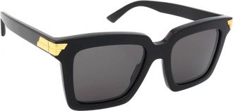 Bottega Veneta Grey Square Ladies Sunglasses BV1005S 001 53