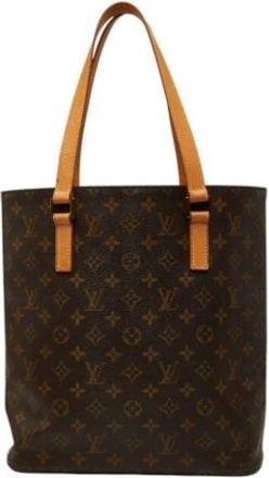 Louis Vuitton Tweedehands Canvas Louis Vuitton tassen - Dames - Vintage Shopper - Bruin - ONE Size - Vintage