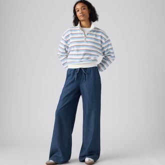 Levi's Essential Wide Leg Pants - Womens - XS - Dark Wash / Bon Voyage