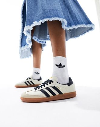 adidas Originals Samba OG sneakers in cream-White