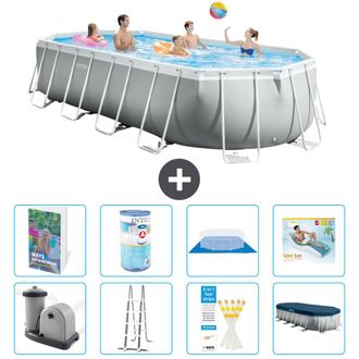 Intex Piscina Prism Frame Oval - 610x305x122 Cm - 9-piezas S635