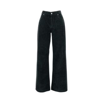 Haikure Wide Trousers, female, Black, W31, Korea Jeans