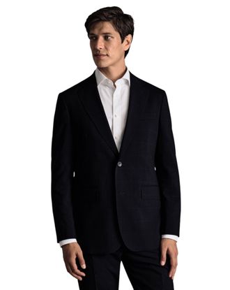 CHARLES TYRWHITT Windowpane Slim Fit Jacket