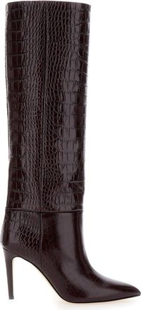PARIS TEXAS Maroon High Leather Boots