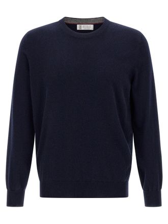 Brunello Cucinelli Cashmere Sweater Sweaters And Cardigans Blue