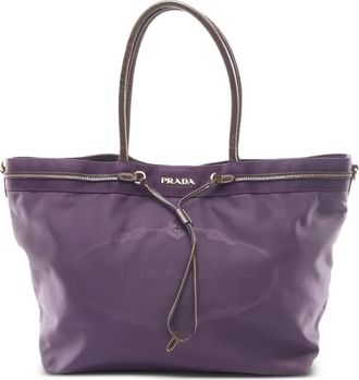 Prada 2000s shopper met jacquard - Paars