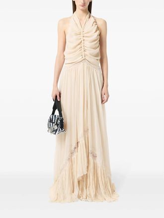 Blumarine Georgette Maxi Dress
