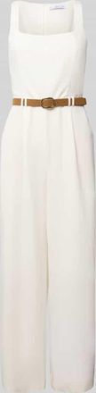 Mango Jumpsuit mit Tailleng&uuml;rtel Modell LIONELA in Offwhite, Gr&ouml;&szlig;e XS
