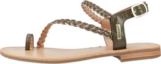 Les Tropeziennes Elegant Flat Sandalen - Dames - Sandalen - Groen - 40 EU - Schoenen