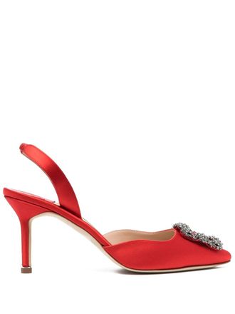 Manolo Blahnik Pumps Hangisi 85mm - Rosso