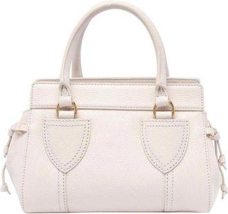 Coccinelle Womens Handbag Lambskin White Cow Leather Bags - Handbags