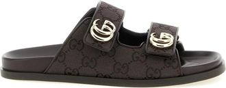 Gucci Sandaal met Double G - Dames - Sandalen - Bruin - 36 EU - Su&egrave;de - Schoenen