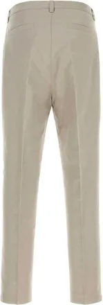 Brunello Cucinelli Cotton Blend Trousers - Gray