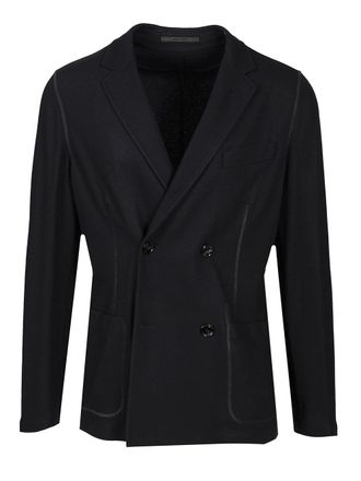 Giorgio Armani Blazer In Cashmere Giacche Blu-Uomo