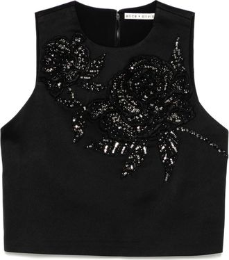 Alice & Olivia Amal top - Black