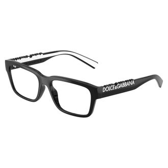 Dolce & Gabbana Glasses, unisex, Black, Size: 53 MM Optical Frame