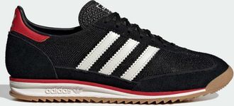 adidas Originals SL 72 OG sneakers nere e bianche con dettagli rossi-Nero