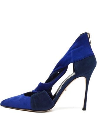 Sergio Rossi Pumps met uitgesneden details - Blauw