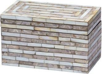 Jamie Young Co. Roosevelt Grey Mother of Pearl Decorative Box, Small at Nordstrom