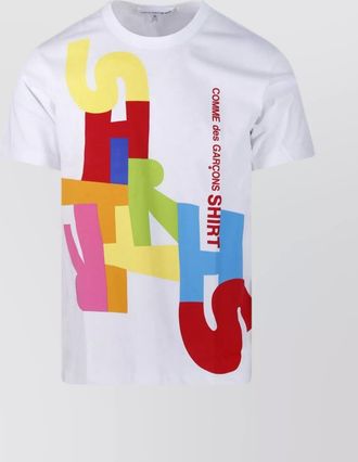 Comme Des Garçons graphic print crew neck short sleeve t-shirt
