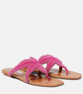 サンダル・ミュール MONCLER Women Sandals 4M00040M5080 51J PINK Pink Moncler Sandals: Shop up to −63% | Stylight