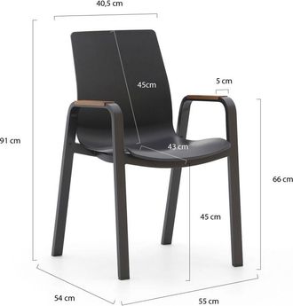 Hartman Hartman Flow/Sophie Studio &oslash;128cm dining tuinset 5-delig