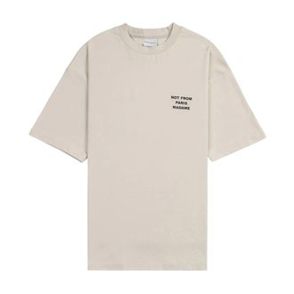 Dr&ocirc;le de Monsieur Heren, Tops, Beige, Maat: S Katoen