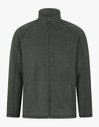 Mountain Warehouse Mens Mountain Warehouse Mens Ashbourne Full Zip Fleece Jacket - Green - Size: 34