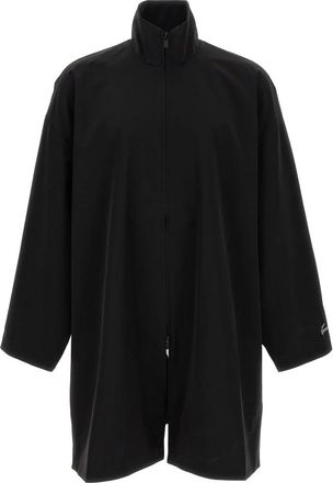 Fear of God Sportief Nylon Jack met Hoge Kraag - Heren - Vesten met rits - Zwart - L - Nylon - Hoodies & sweatvesten
