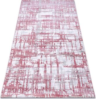 RugsX Rugsx - Alfombra Acr&iacute;lica Dizayn 122 Rosa Claro / Gris Claro Pink 160x230 Cm