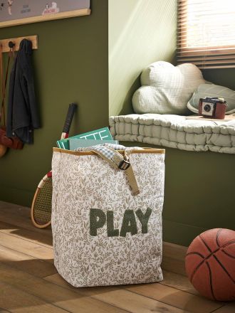 Vertbaudet Kinderzimmer Aufbewahrungskorb PLAY wollweiß