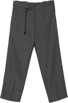 Costumein John Pantalon met Riem Rechte Pijpen - Heren - Nette broeken - Grijs - M - Wol - Broeken