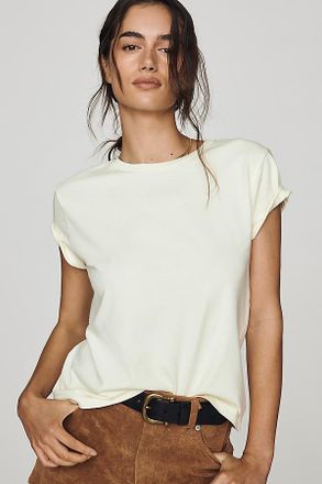 A Gold E Adine Longline Organic Cotton Tee