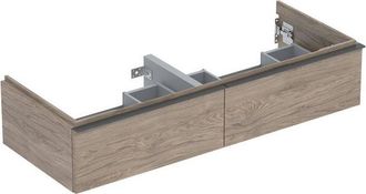 Keramag Keramag - Geberit Icon Mueble Bajo Lavabo Para Lavabo Doble, 2 Cajones