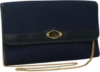 Dior Pre-owned Shoulder Bags, female, Blue, Size: ONE SIZE Pre-owned Vintage Shoulder Bag