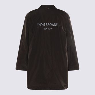 Thom Browne Mens Coats Dark Grey _pl