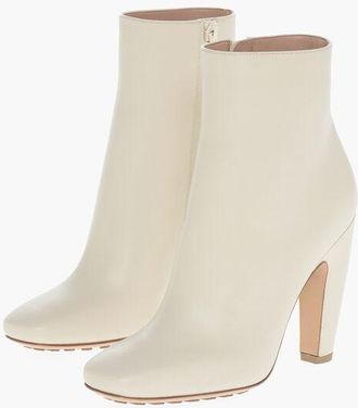 Bottega Veneta Leather POMPEI Booties with Inner Zip 11cm size 36,5