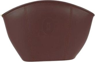 Cartier Pre-owned Clutches, female, Red, Size: ONE SIZE Pre-owned Leather Clutch