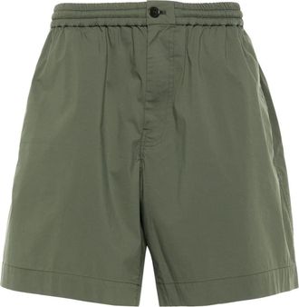 Aspesi poplin bermuda shorts - men - Spandex/Elastane/Polyamide/Cotton - 46 - Green