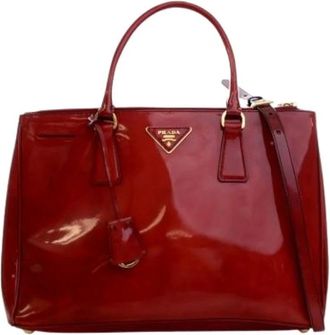 Prada Pre-owned Handbags, female, Red, Size: ONE SIZE Pre-owned The Galleria