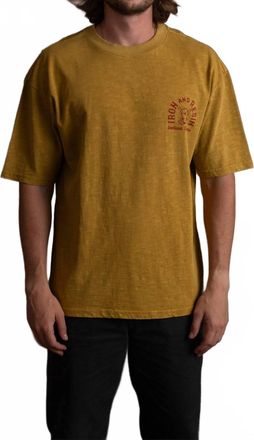 Iron And Resin Mens Sink Or Swim Tee In Goldenrod