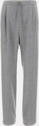 Max Mara Grey Sporty Cut Trousers