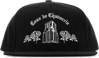 Willy Chavarria Black Polyester Casa De Chavarria Baseball Cap