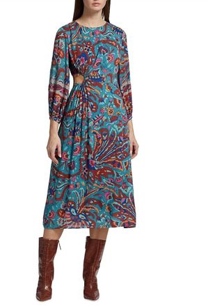BA&SH Womens Monica Dress In Multicolor