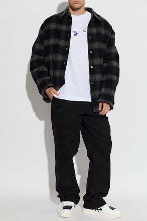 Off-white Straight-leg Trousers, Mens, Black