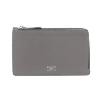 Balenciaga Pre-owned Envelope Long Coin & Card Holder Kalfsleren kaarthouder - Dames - Pre-owned - Grijs - Maat: ONE Size Leer