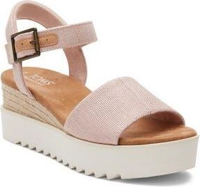 Toms Diana Platform Wedge Sandal in Pastel Pink at Nordstrom Rack, Size 7