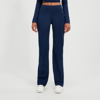 Ellesse Leggings ELLESSE ORNELLI WIDE LEG PANT, Damen, Gr. 38 (10), N-Gr, blau (navy), Obermaterial: 78% Polyester, 22% Elasthan, Hosen Leggings